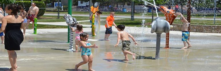 kiddie pool splash pad